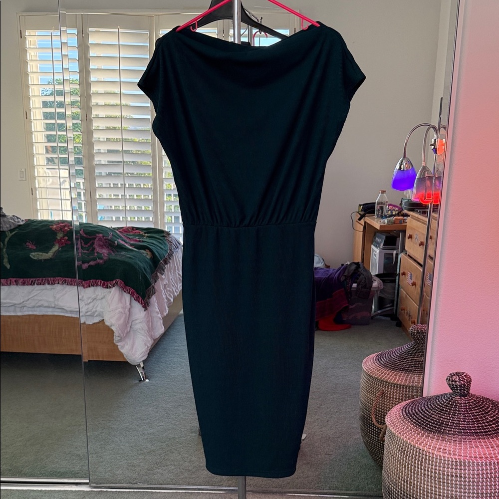 Elegant Sea Green Midi Dress